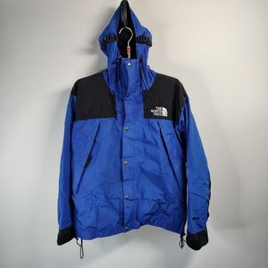 VINTAGE The North Face Mountain Guide Jacket Blue Black Gortex Mens